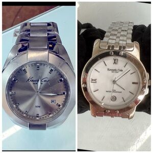 Kenneth Cole New York Men’s Watches Lot of 2 Stainless Steel | Working